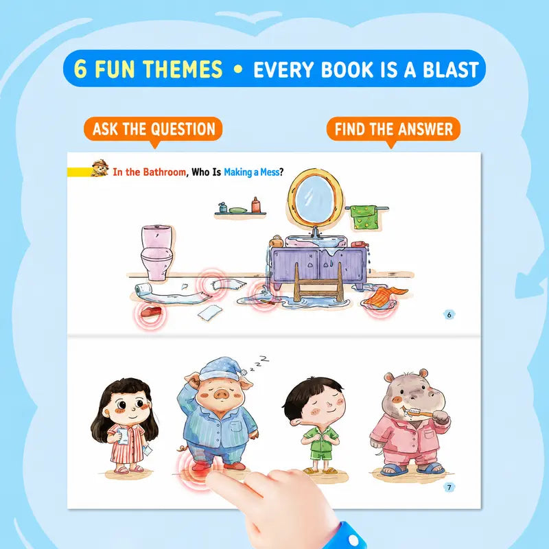 The Great Detective 6-Book Activity Set — Ages 2-6